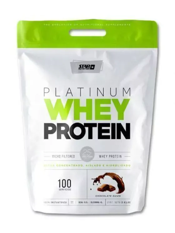 [TN-667303240] Platinum Whey Protein 3 kg Star Nutrition (Vainilla)